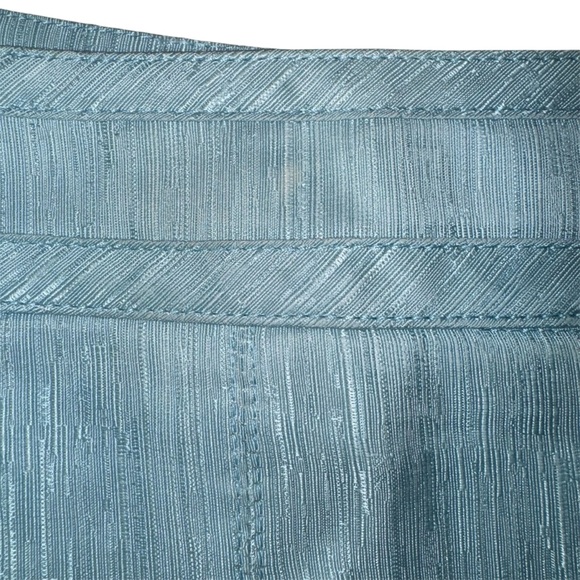 Luca Luca 100% Silk Pleated A-Line Skirt Light Blue Size 42 (Italian Size) - Picture 10 of 10